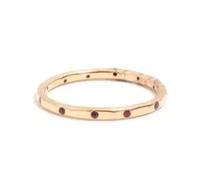 12 Ruby Band - 14k Yellow Gold