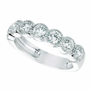 1.40 Carat Natural Diamond Ring G SI 14K White Gold