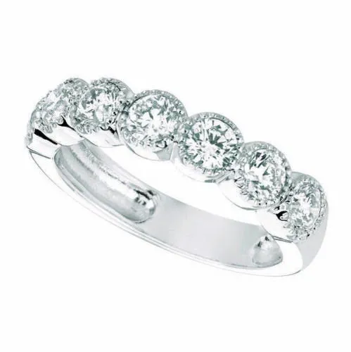 1.40 Carat Natural Diamond Ring G SI 14K White Gold