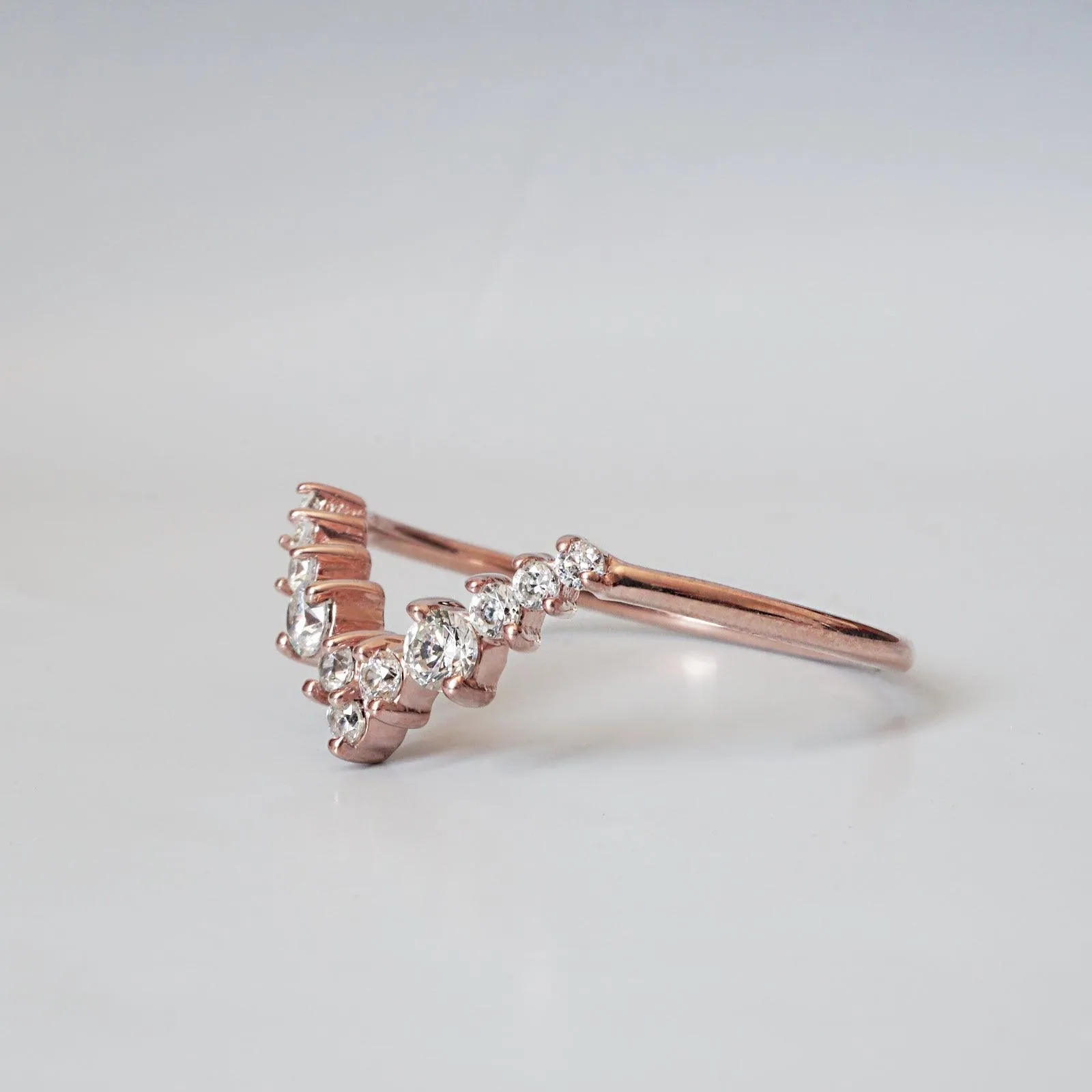 14K and 18K Goddess Diamond Ring
