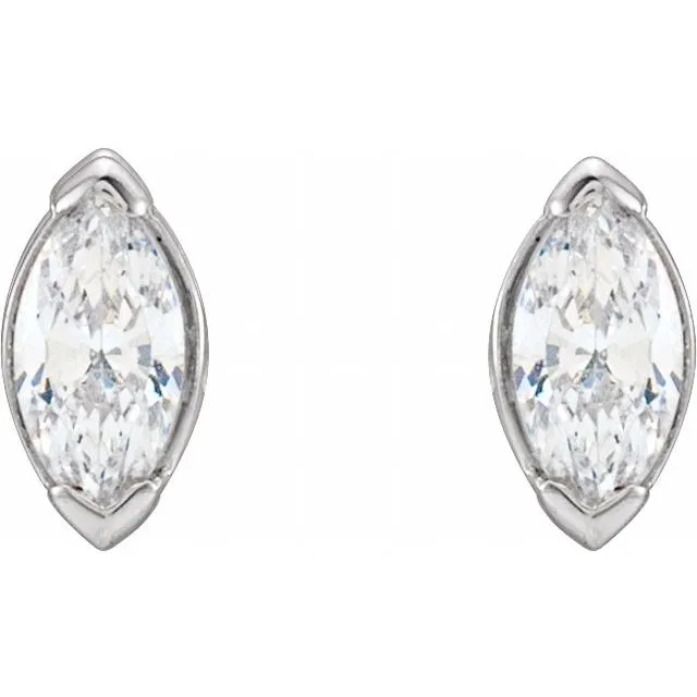 14K Gold Lab-Grown Diamond Stud Earrings