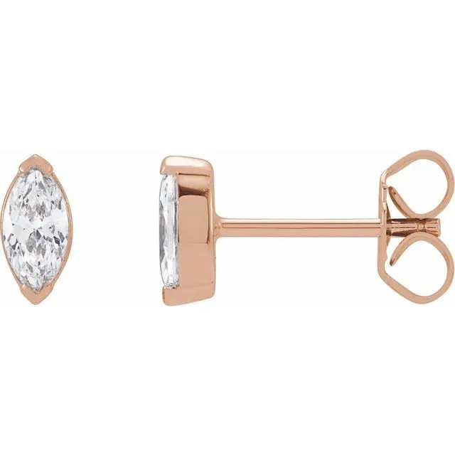 14K Gold Lab-Grown Diamond Stud Earrings