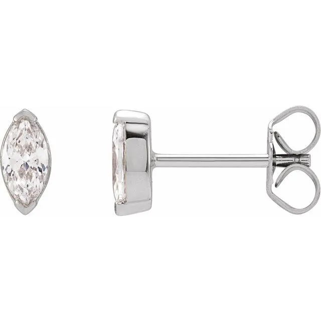 14K Gold Lab-Grown Diamond Stud Earrings