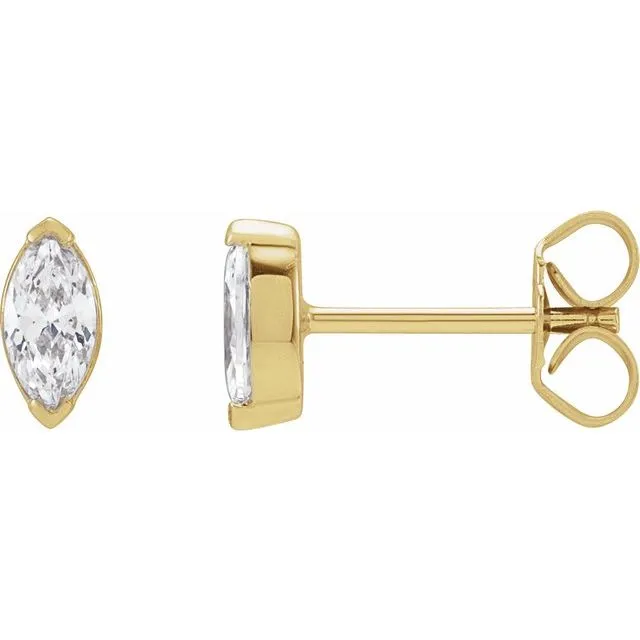 14K Gold Lab-Grown Diamond Stud Earrings