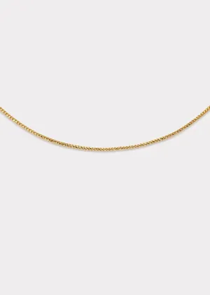 14k Gold Skinny Diamond Cut Franco Chain