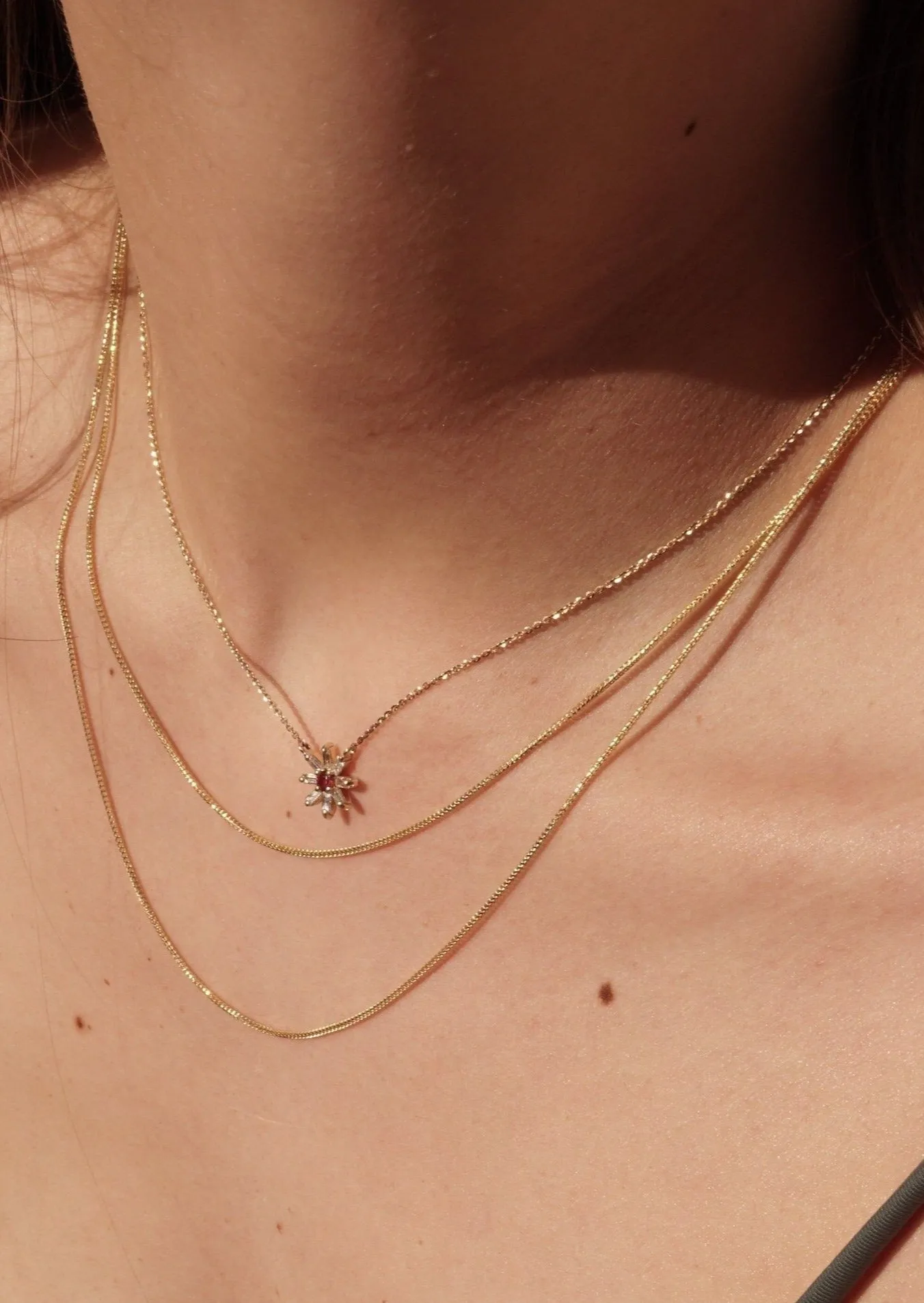 14k Gold Skinny Diamond Cut Franco Chain