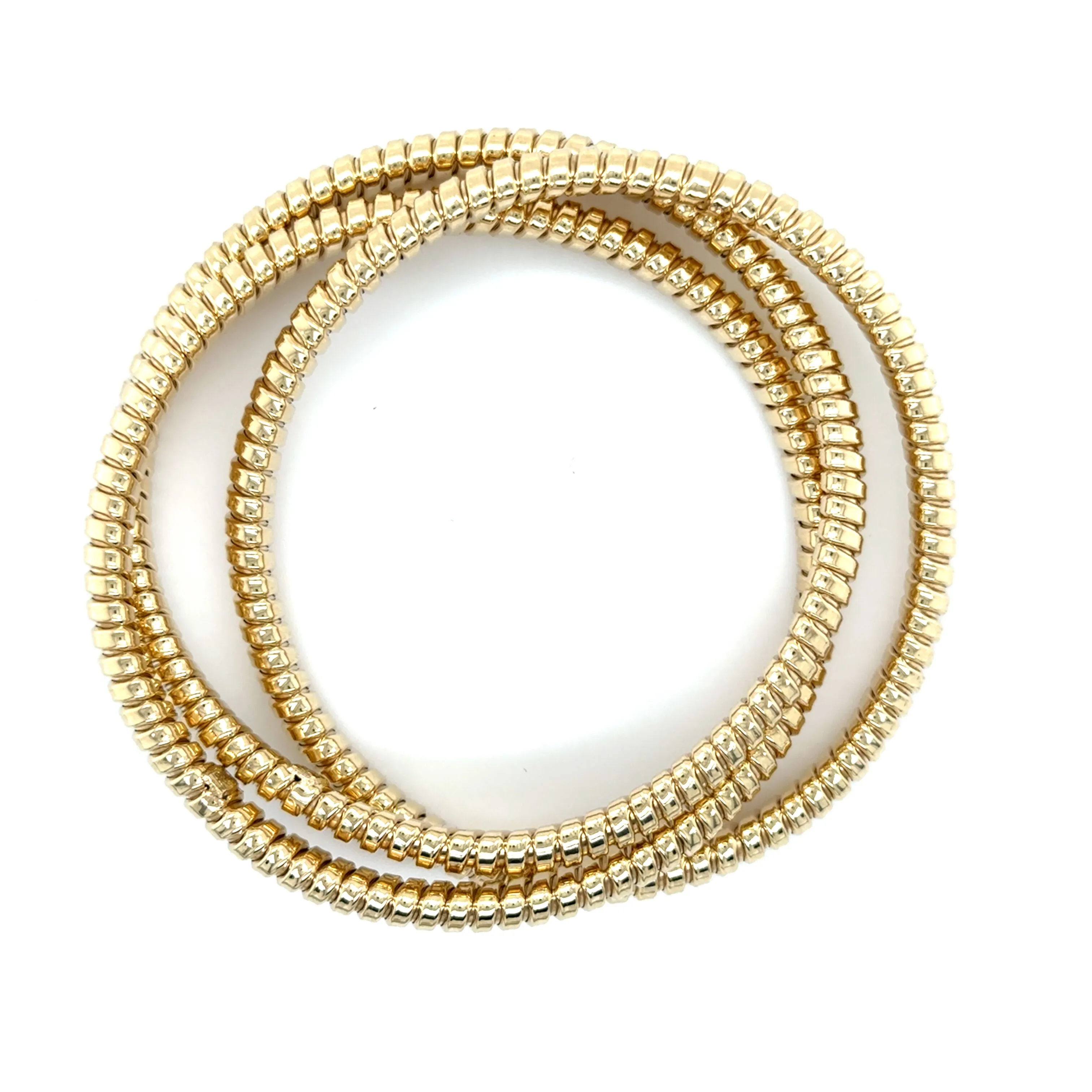 14K Gold Wrapped Tubogas Bangle