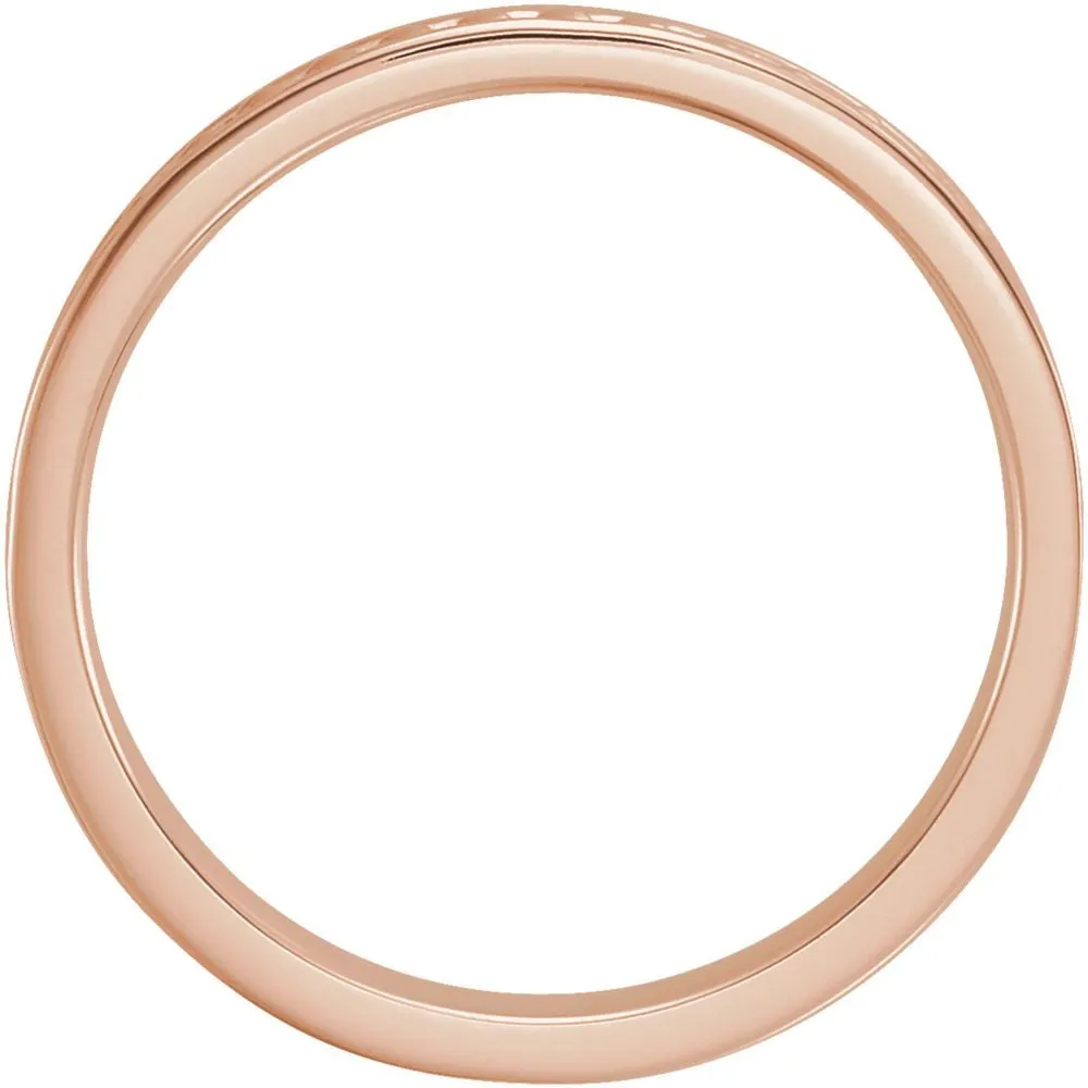 14k Rose Gold Stackable Ring, Size 7