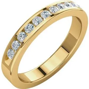 14K Yellow 1/3 CTW Diamond Anniversary Band Size 5