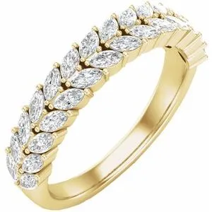 14K Yellow 7/8 CTW Diamond Anniversary Band