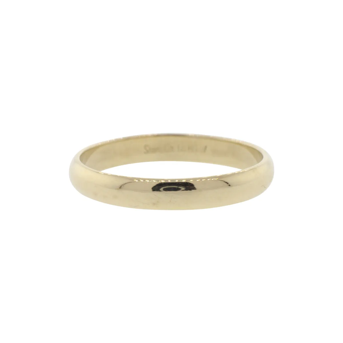 14K Yellow Gold Half-Round Band