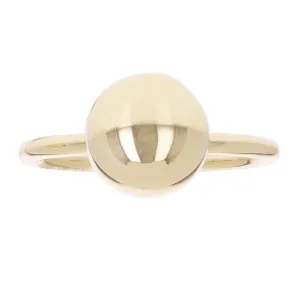 14k Yellow Gold Solid Round Ball Stackable Ring 10.4mm Size 8.5 - 9.3 grams