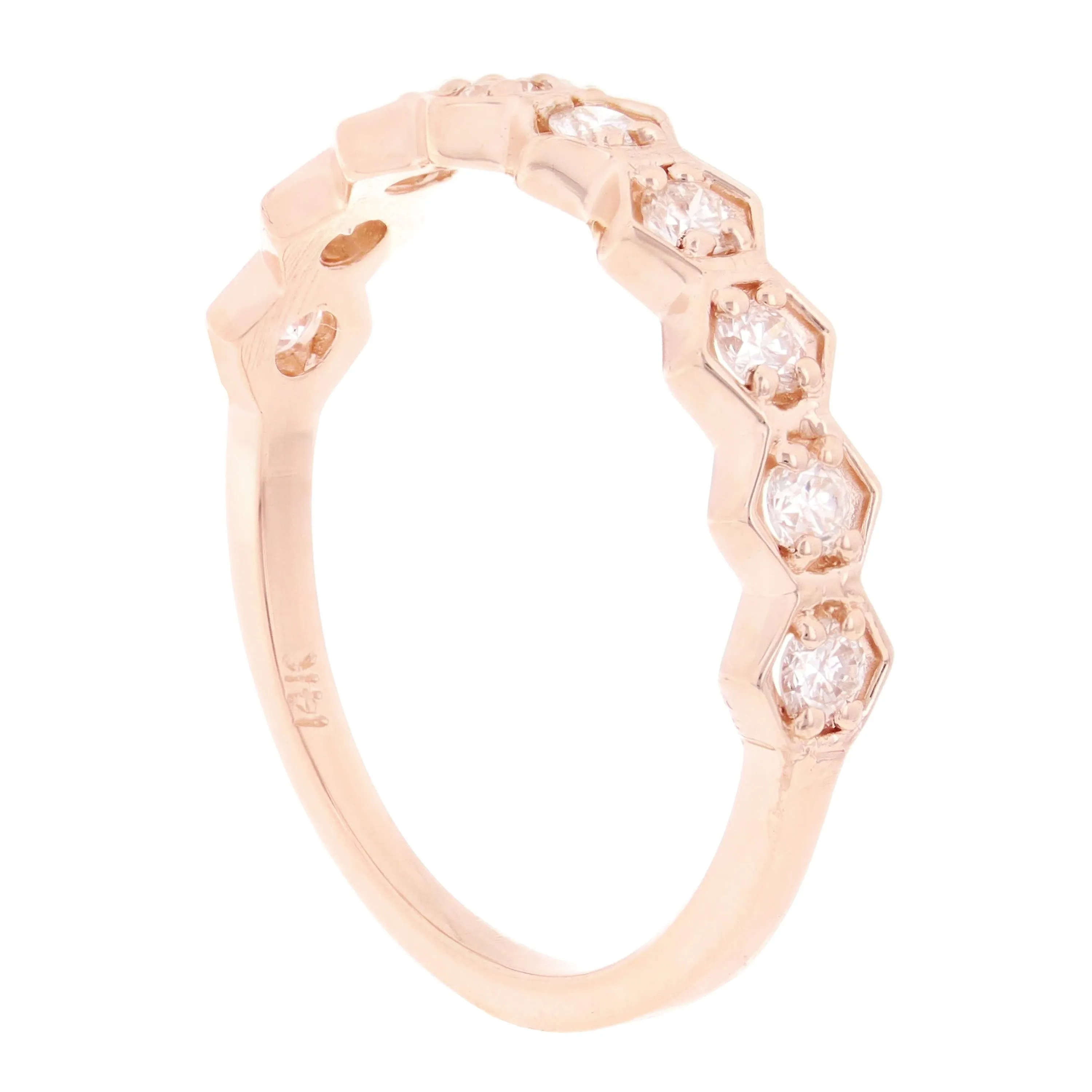 14k Yellow White or Rose Gold 1.05ctw Diamond 3-Piece Set Wedding Band Size 6.5