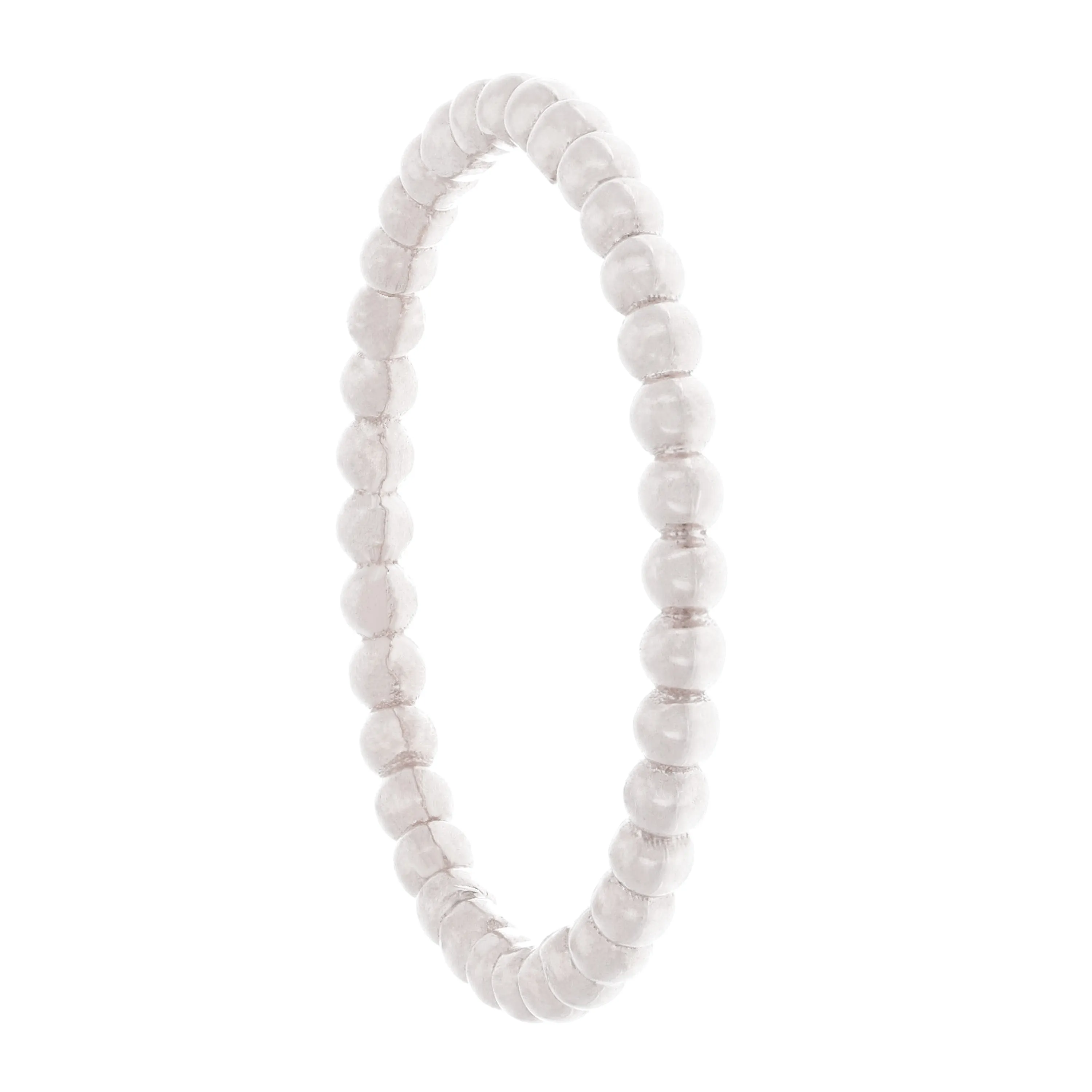 14k Yellow White or Rose Gold Bright Polished Beaded Slim Stackable Band Size 4.5