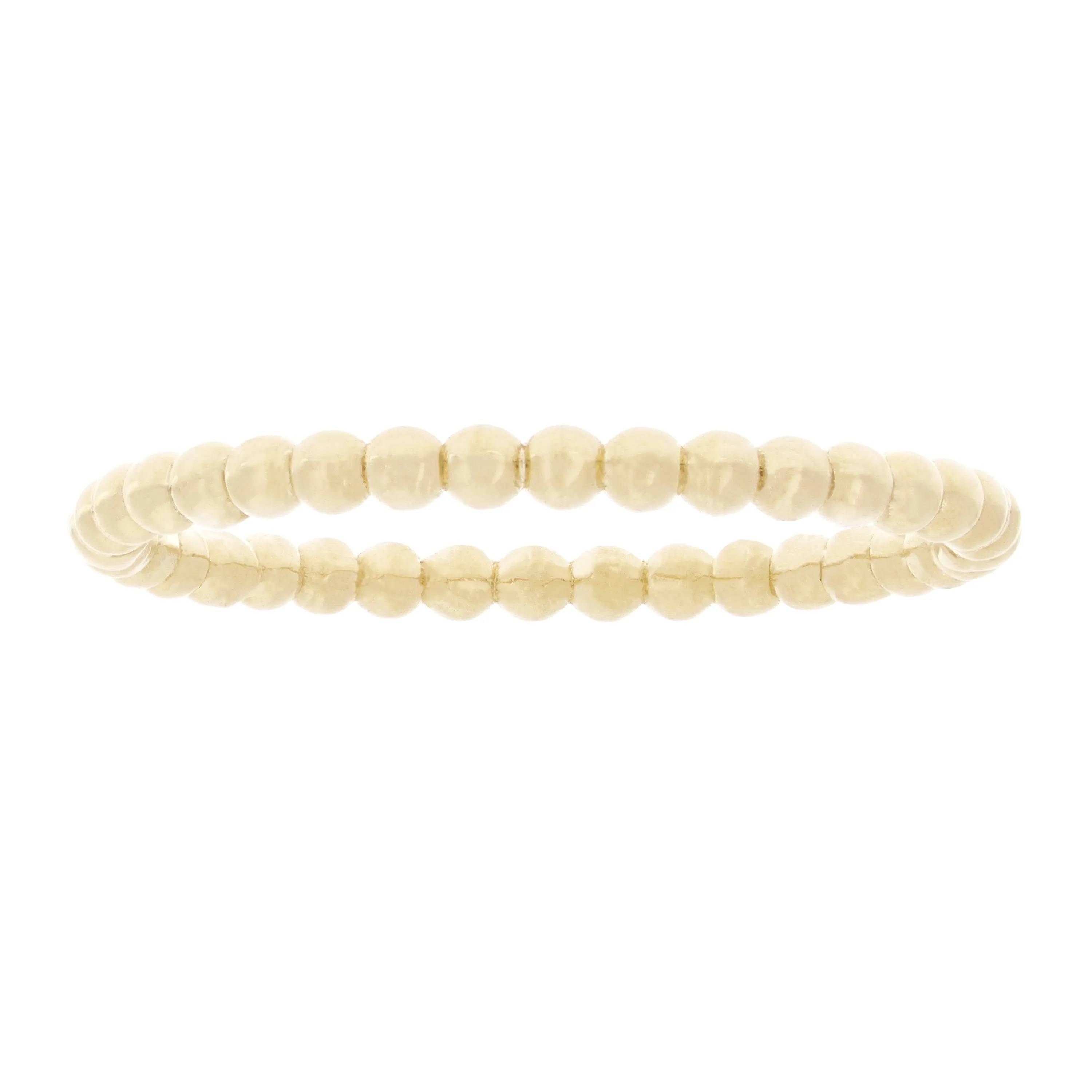14k Yellow White or Rose Gold Bright Polished Beaded Slim Stackable Band Size 4.5