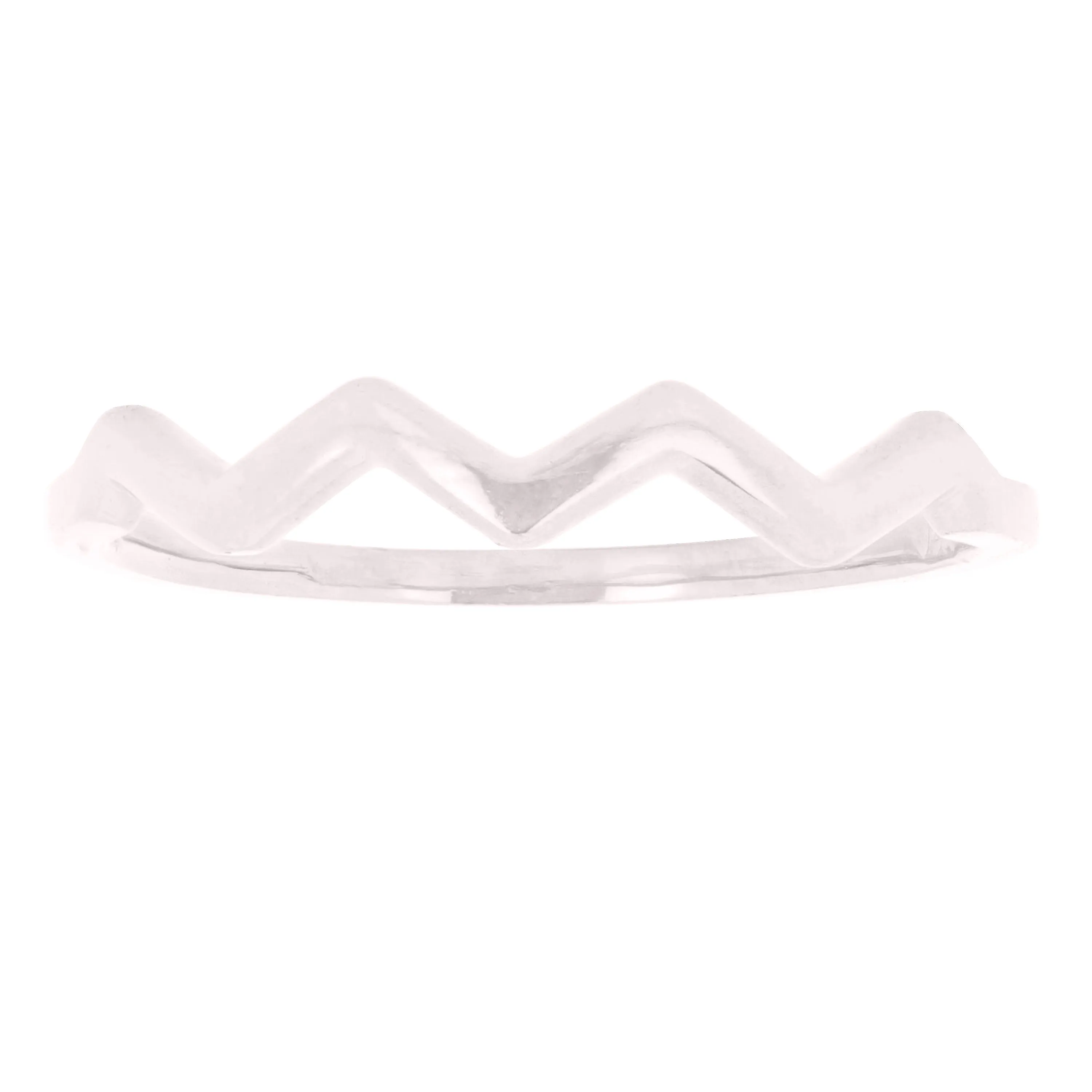 14k Yellow White or Rose Gold Stackable Wave Ring Size 6.75