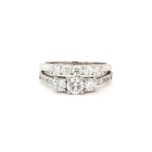 14kt White Gold Diamond Solitaire Ring with 1.22 carats of Diamonds