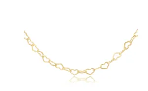 15" Choker Love Chain - Gold