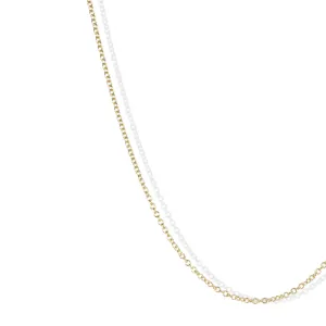 18K Gold Cable Link Chain in 16"