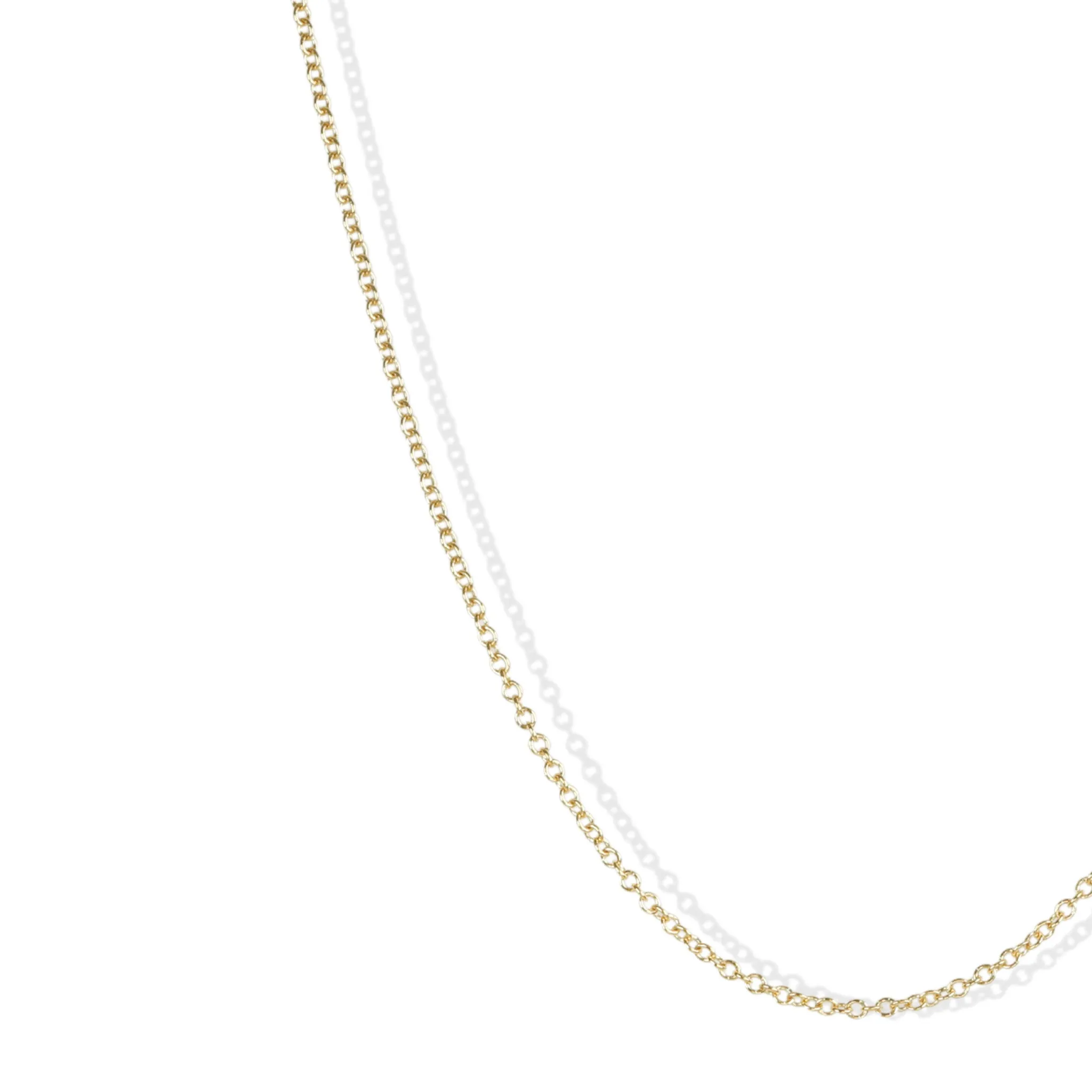 18K Gold Cable Link Chain in 16"