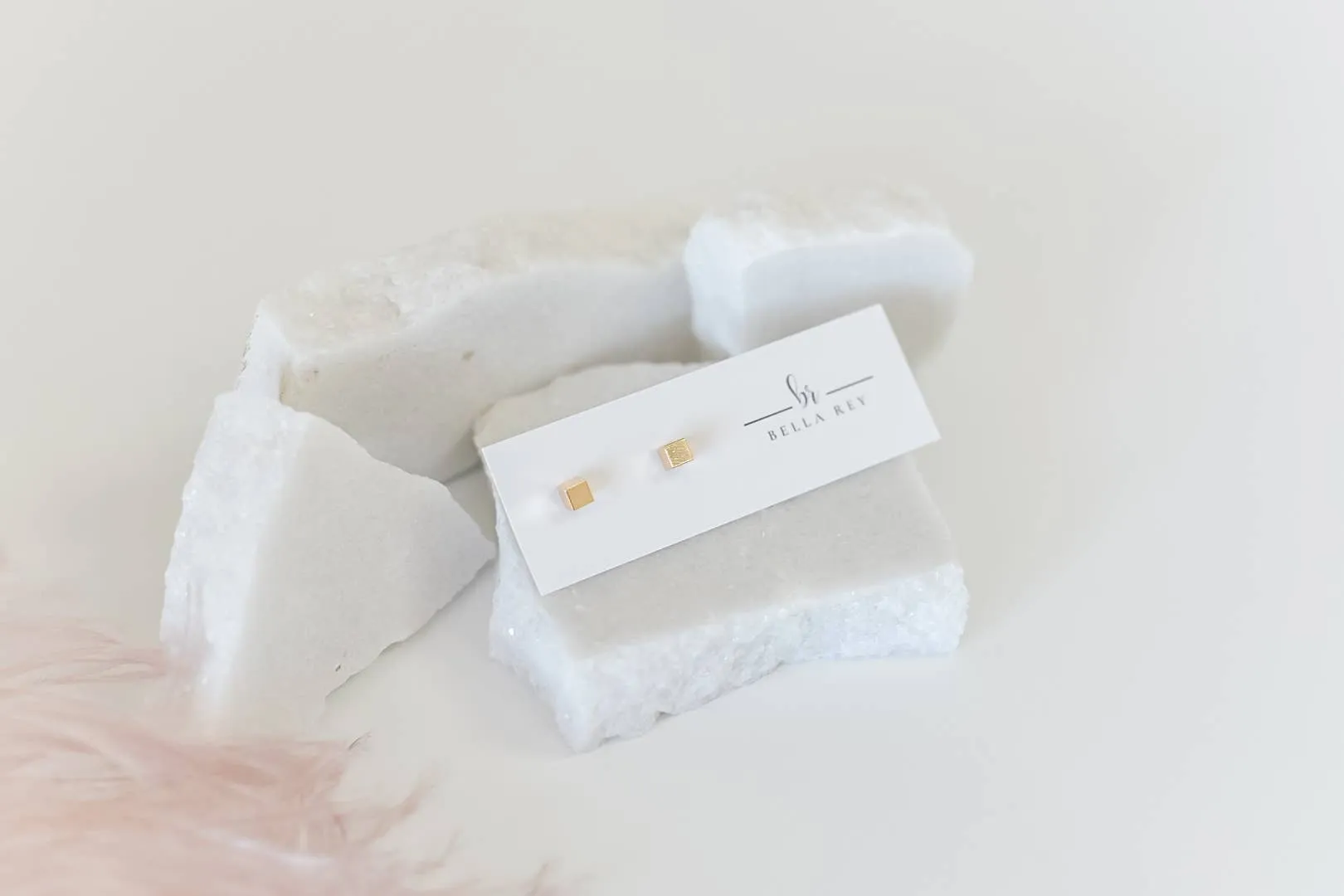 18k Gold Plated Annie Stud Earrings