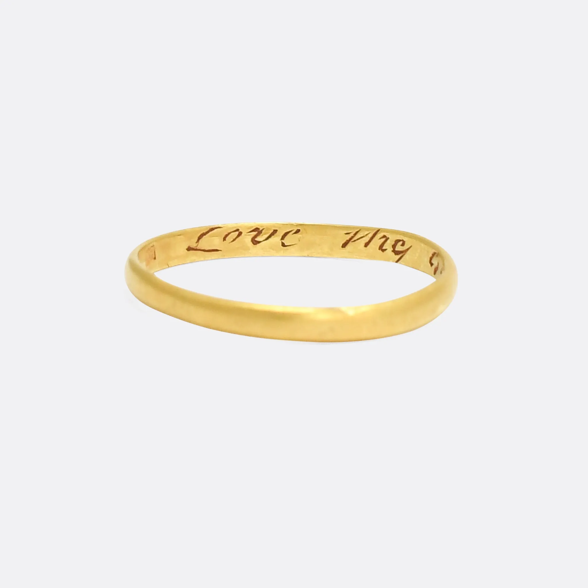 18th Century Posy Ring "Love Thy Giver"