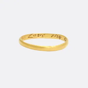 18th Century Posy Ring "Love Thy Giver"