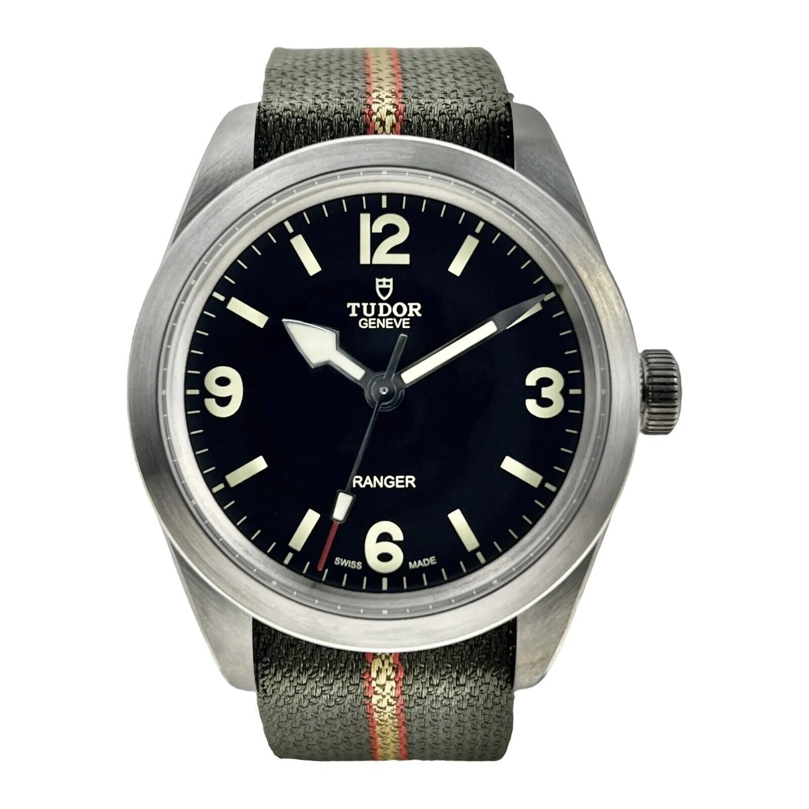 2022  NEW Tudor Ranger Black Dial Fabric Strap Men's Watch M79950-0003