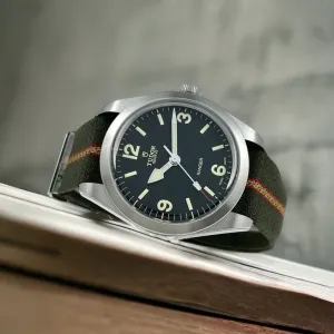 2022  NEW Tudor Ranger Black Dial Fabric Strap Men's Watch M79950-0003