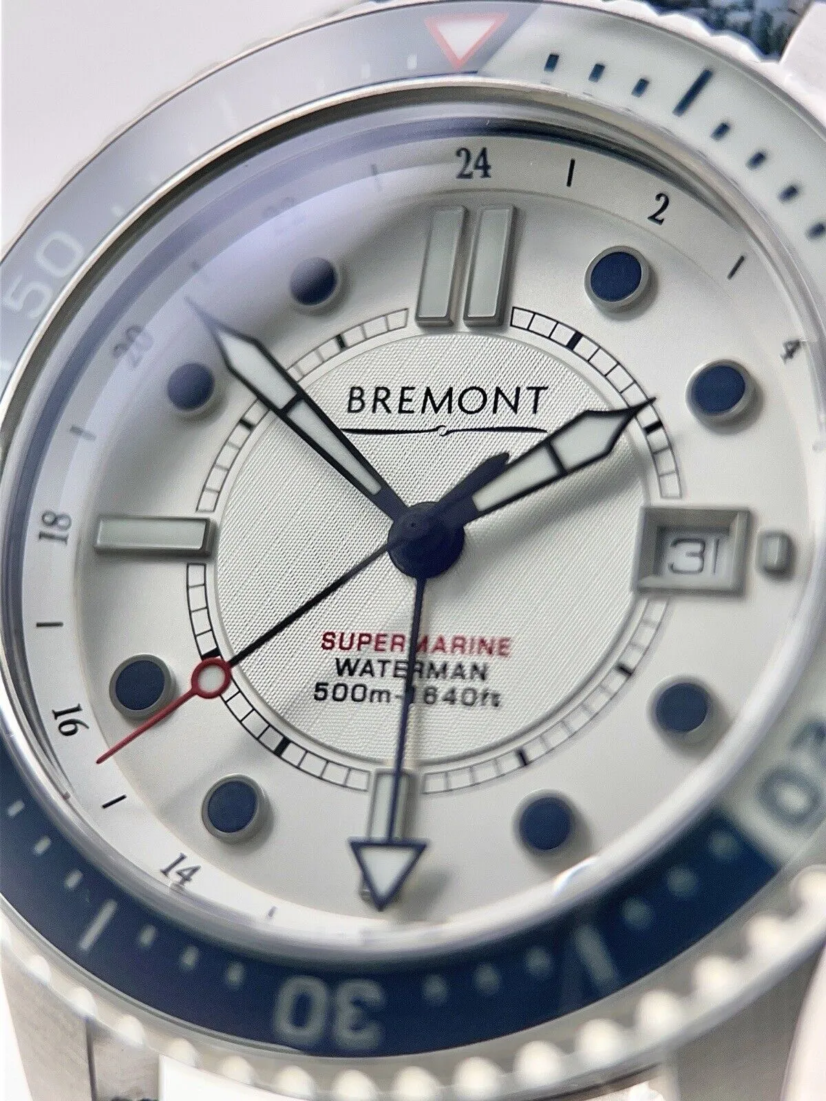 2023 Bremont Waterman Automatic 43mm White Dial Stainless Steel - Box And Papers