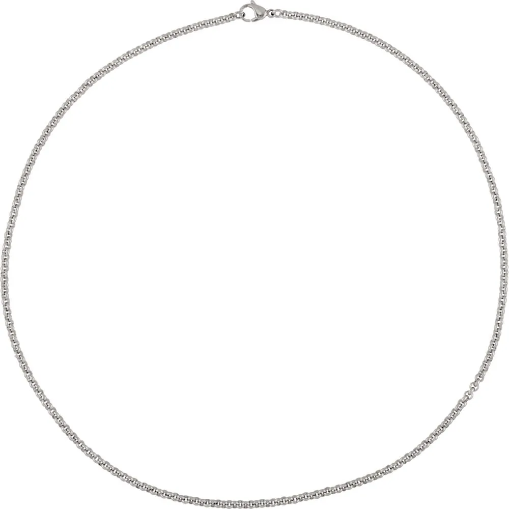 3mm Stainless Steel Rolo Chain