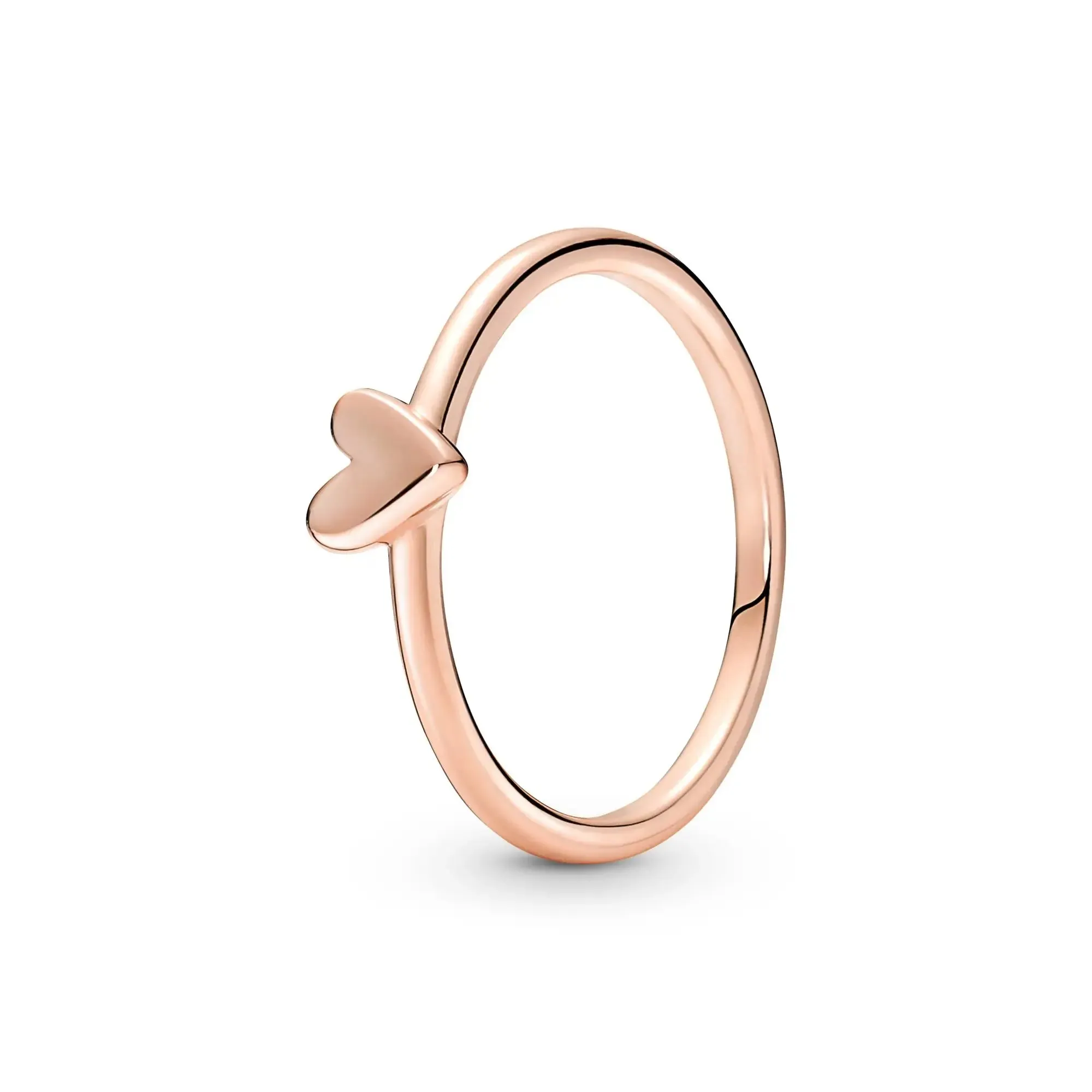 925 Silver Stackable Heart Daisy Flower Ring for Women