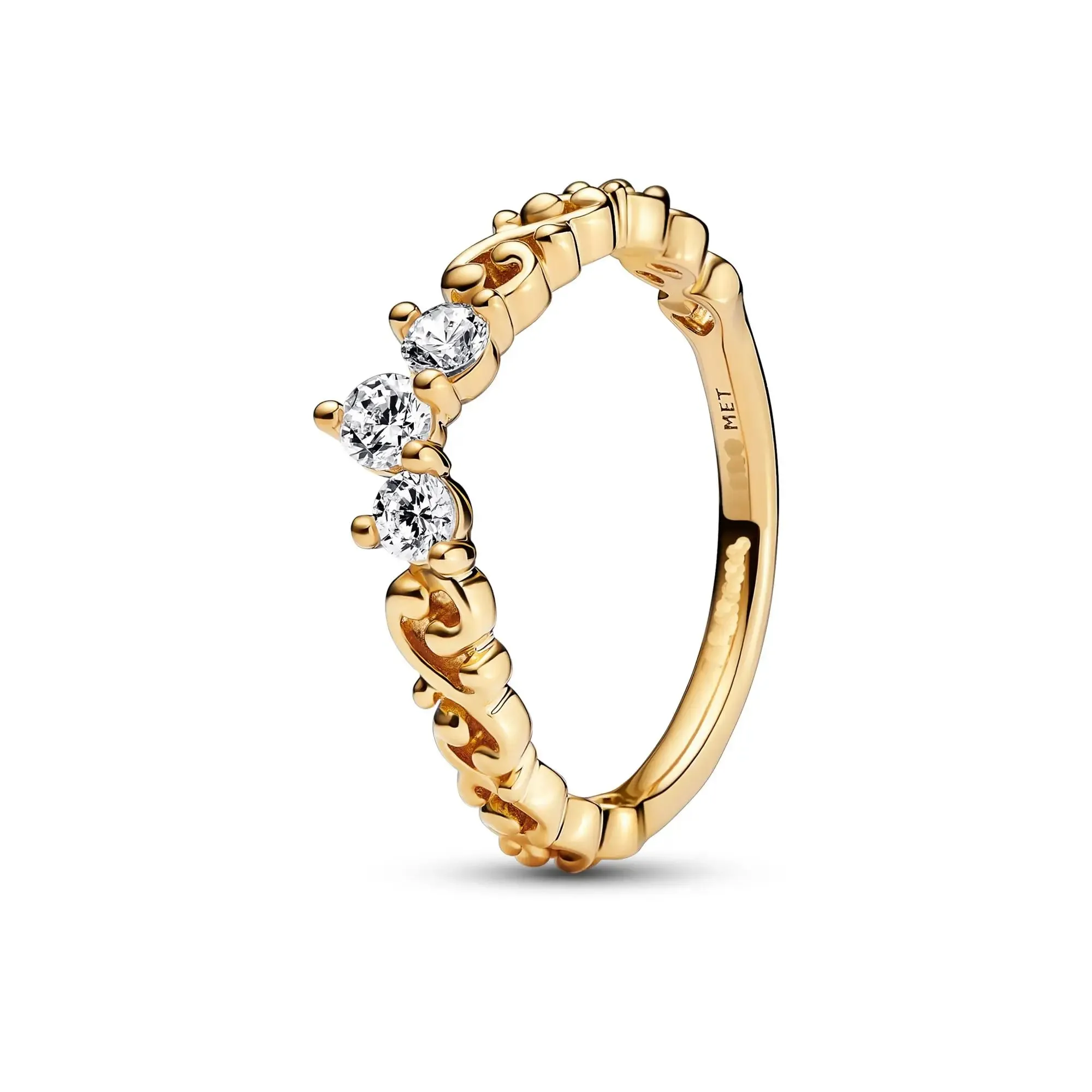 925 Silver Stackable Heart Daisy Flower Ring for Women