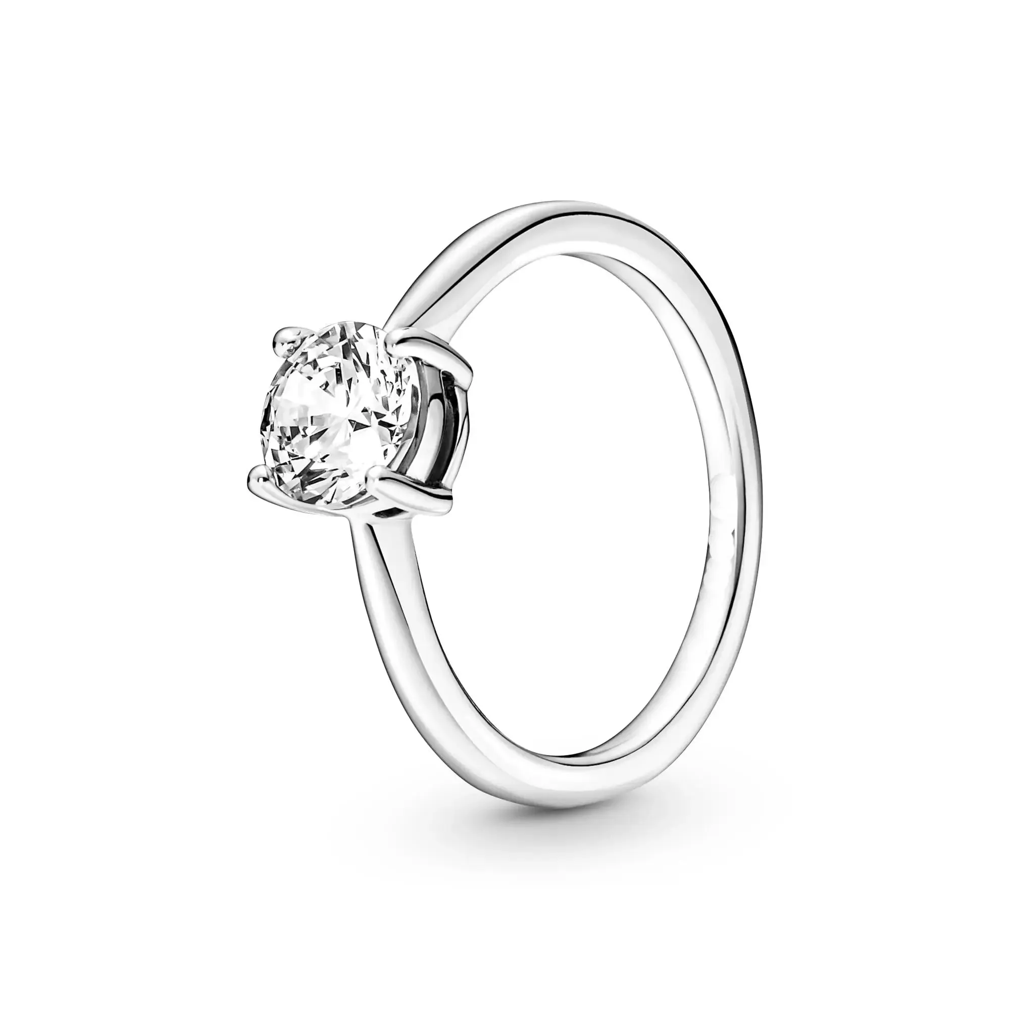 925 Silver Stackable Heart Daisy Flower Ring for Women