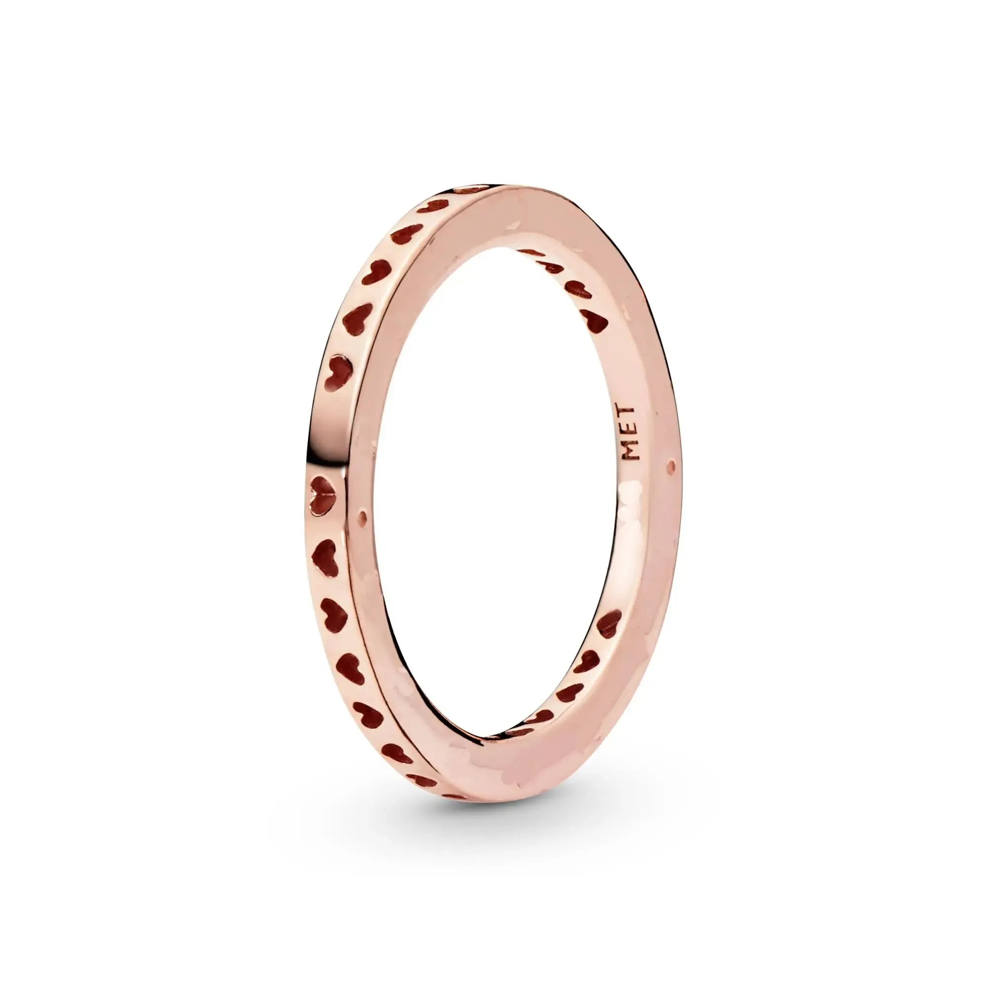 925 Silver Stackable Heart Daisy Flower Ring for Women