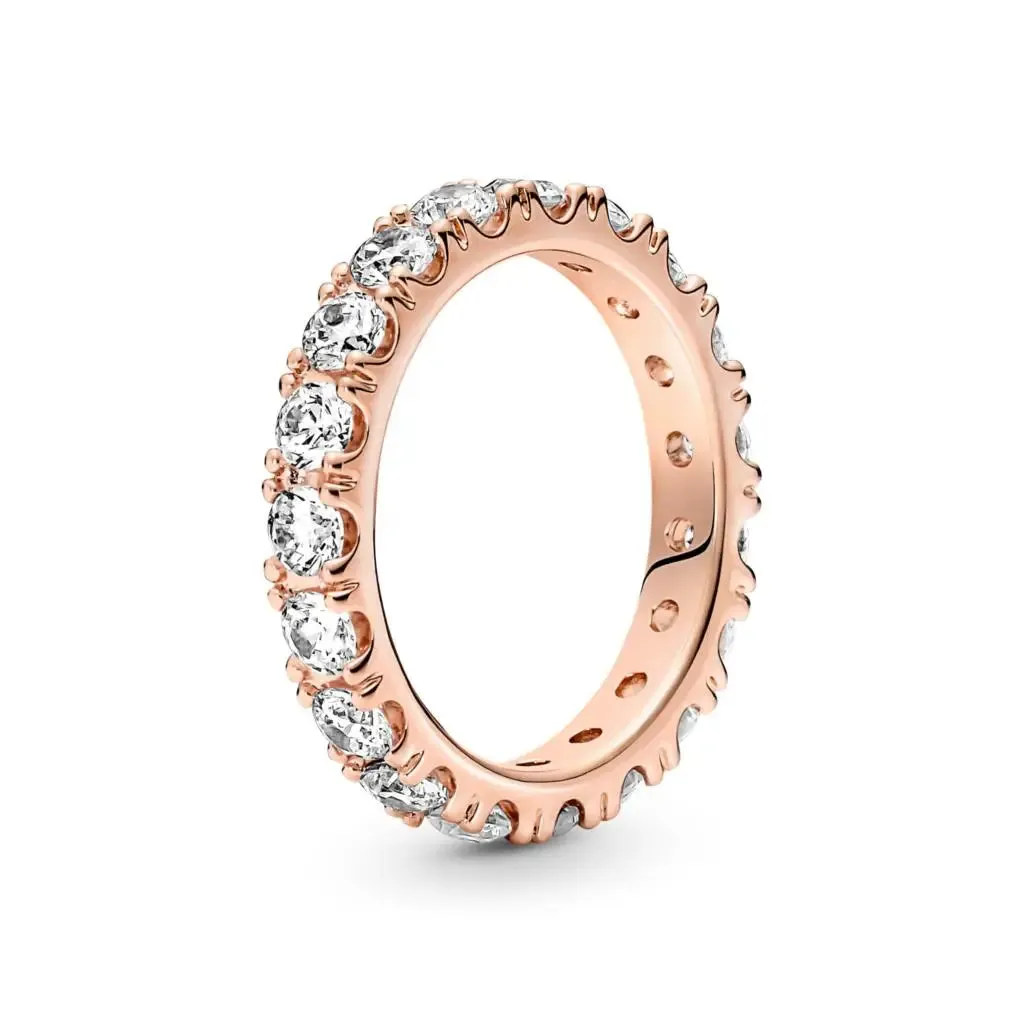925 Silver Stackable Heart Daisy Flower Ring for Women