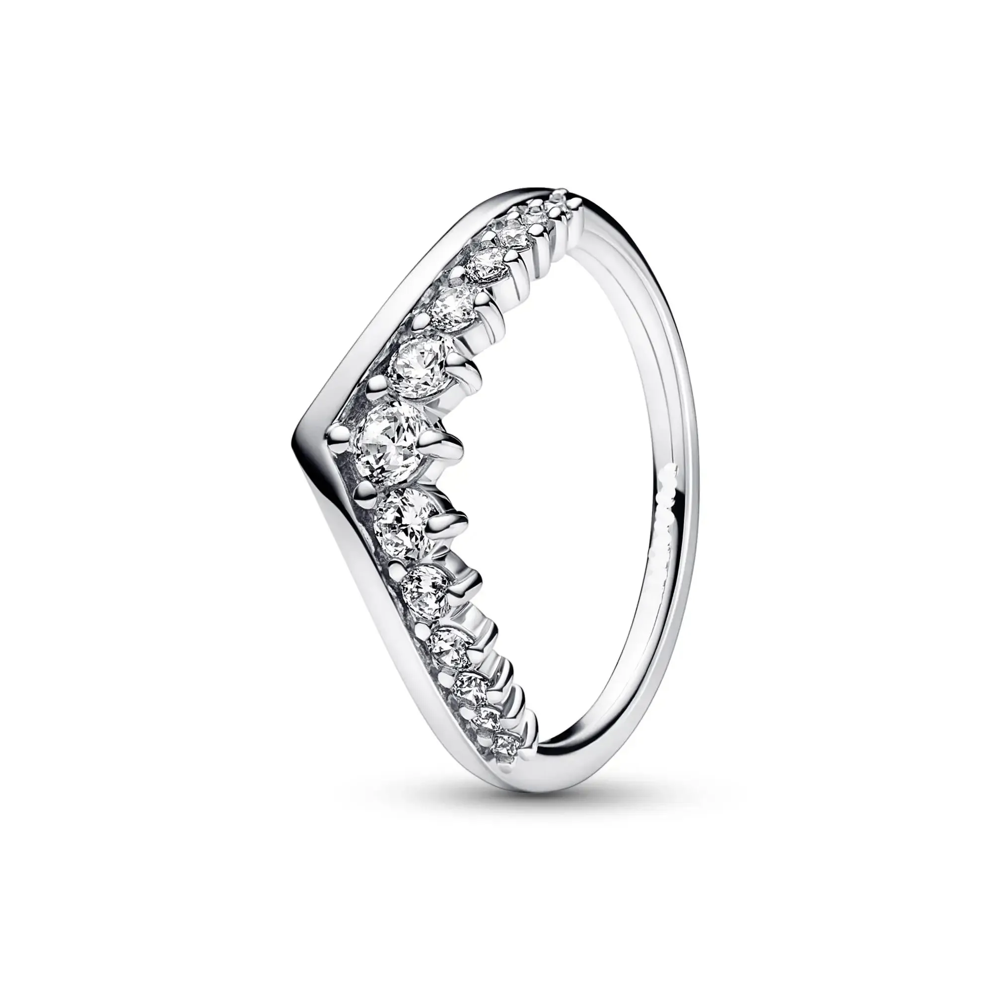 925 Silver Stackable Heart Daisy Flower Ring for Women