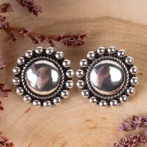 93367 - Western Stud Earrings - Silver