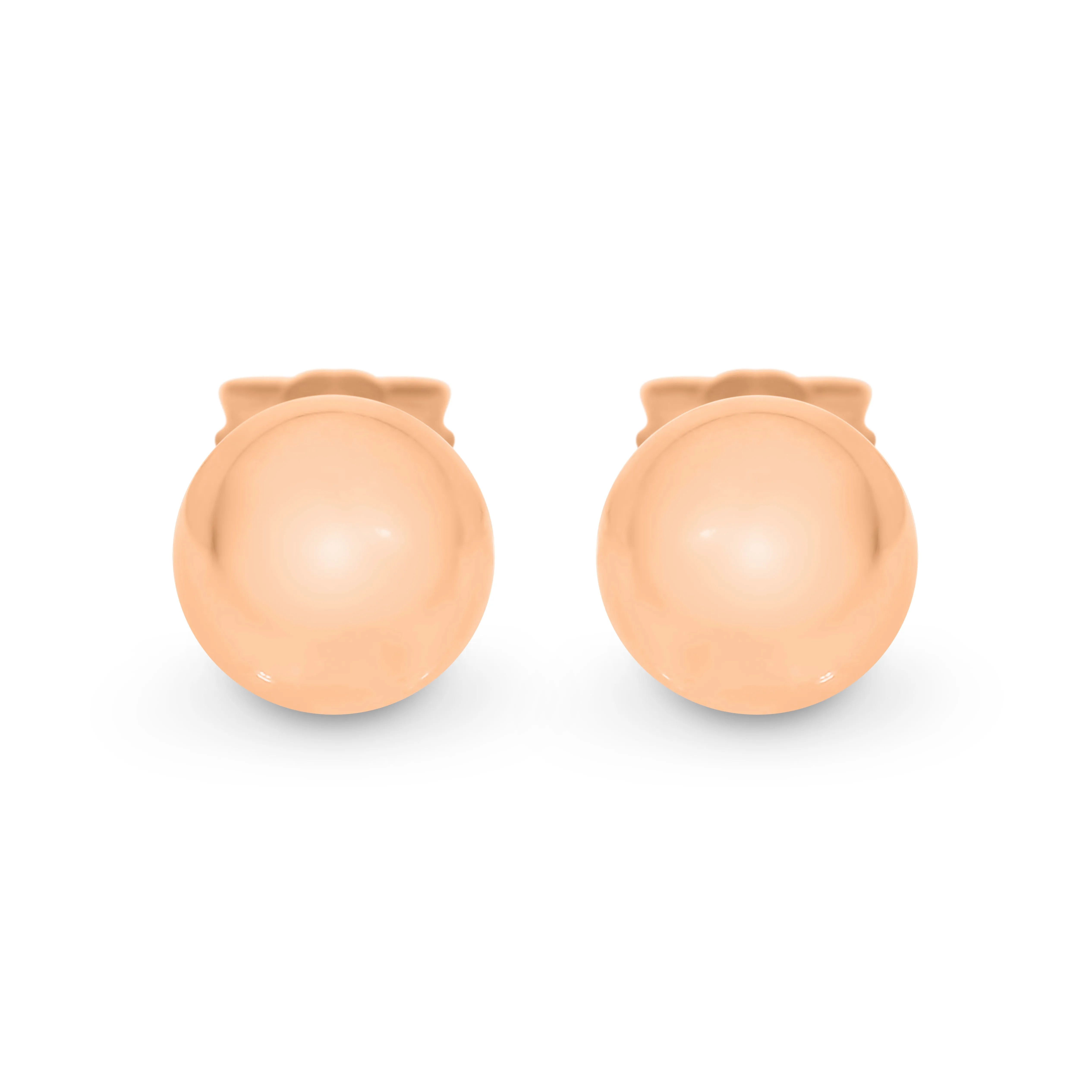 9ct Rose Gold 7mm Ball Stud Earrings GEAR006