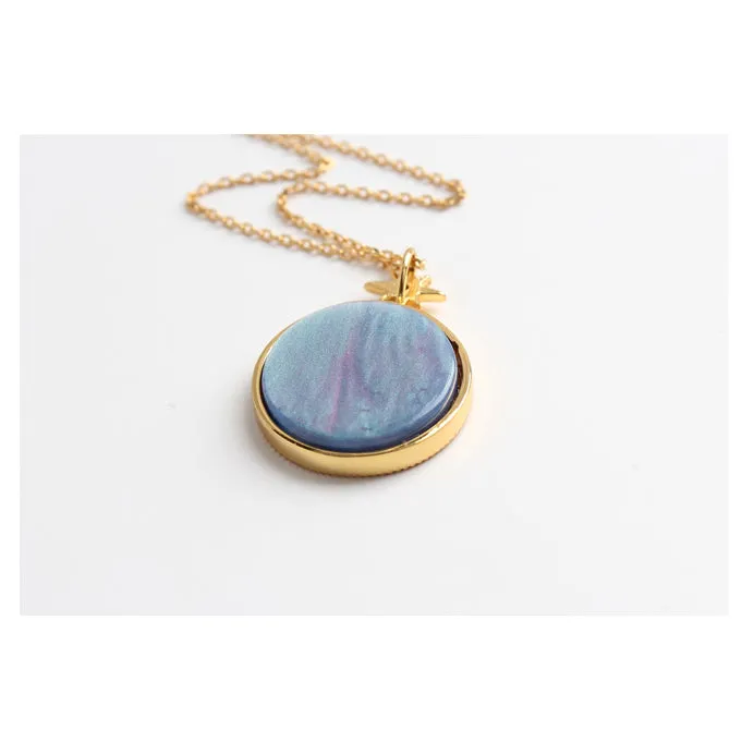 Alice in Wonderland Alice and Castle Necklace