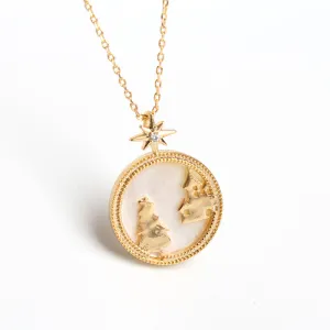 Alice in Wonderland Alice and Castle Necklace