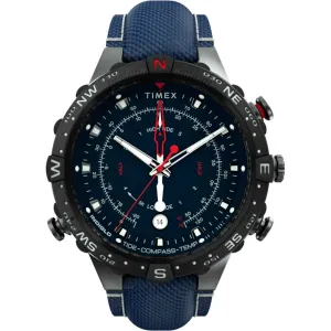 Allied 45mm Tide Temp Compass - Gunmetal & Blue