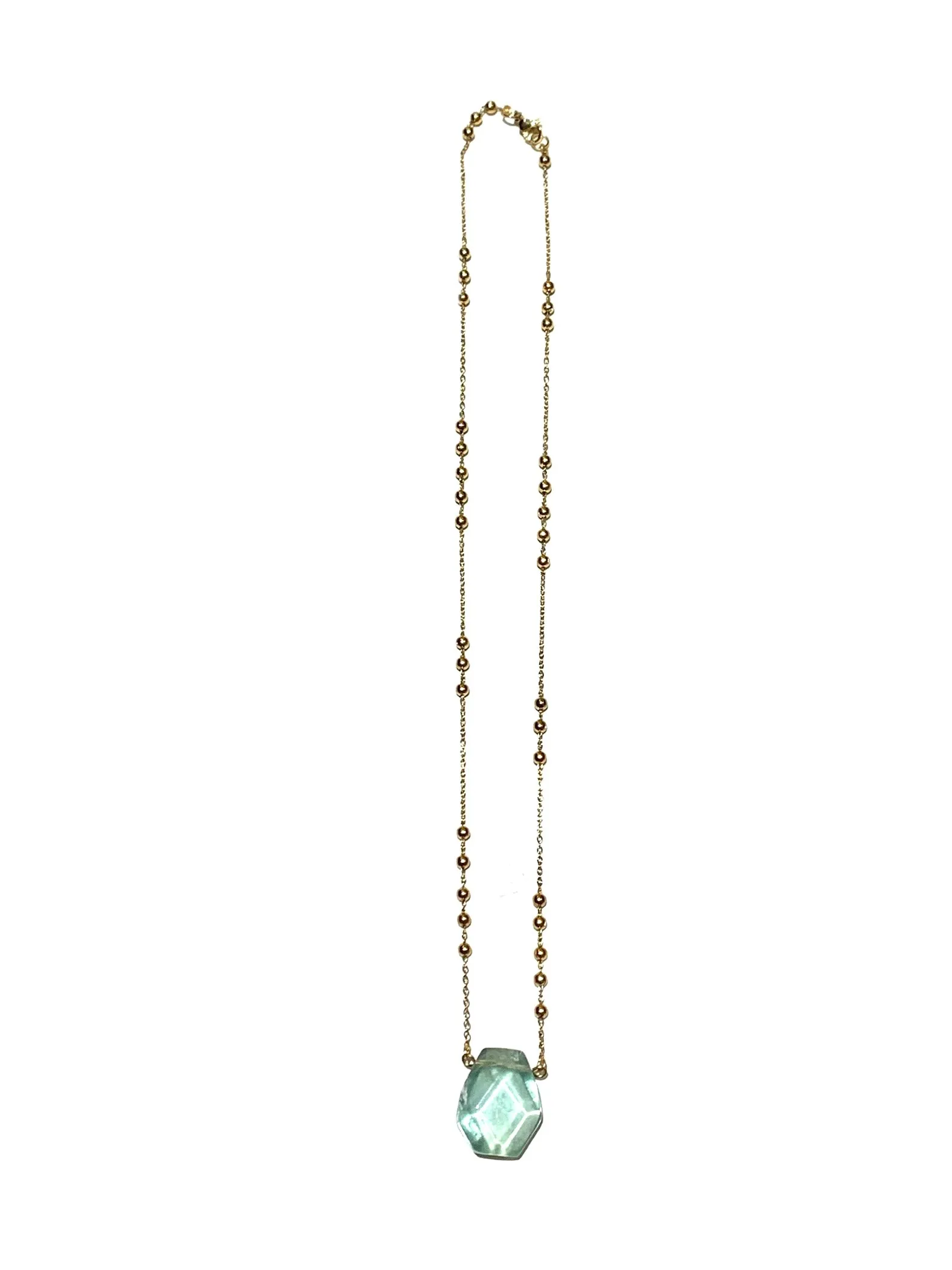 AMALGAMA ENTRE TRES- Rainbow Fluorite Crystal Necklace