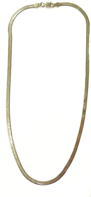 Aurore Herringbone 18" Chain Necklace