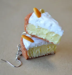 Banana Cream Pie Dangle Earrings