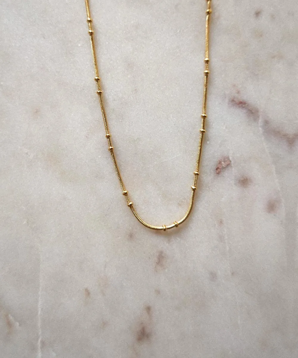 Beaded Snake Chain Necklace