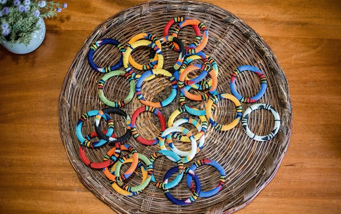 Beaded Zulu Bracelets , Boho Jewelry , Hippie Bracelets , Maasai Bracelets