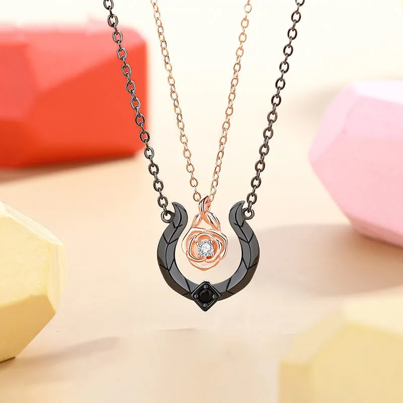 Beauty & Beast Matching Necklaces