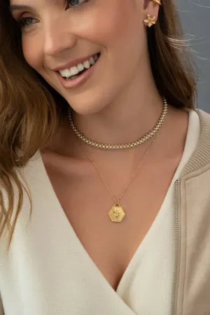 Bee Necklace Set   Earrings