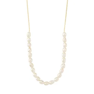 Berthe Pearl Necklace - Gold
